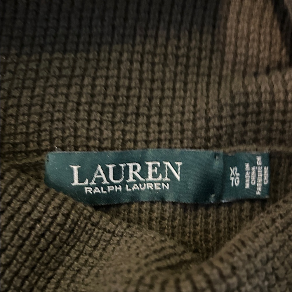 Lauren Ralph Lauren Olive Green Knit Sweater - Picture 2 of 5